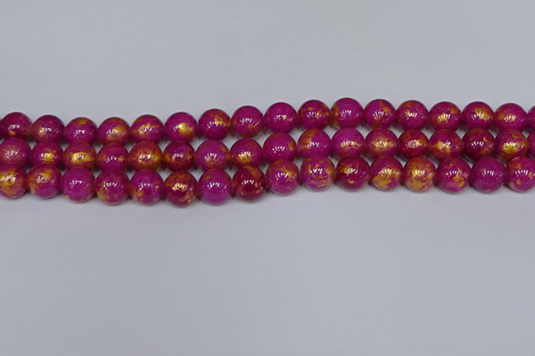 CMJ927 15.5 inches 8mm round Mashan jade beads wholesale