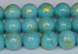 CMJ966 15.5 inches 6mm round Mashan jade beads wholesale