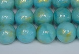 CMJ967 15.5 inches 8mm round Mashan jade beads wholesale