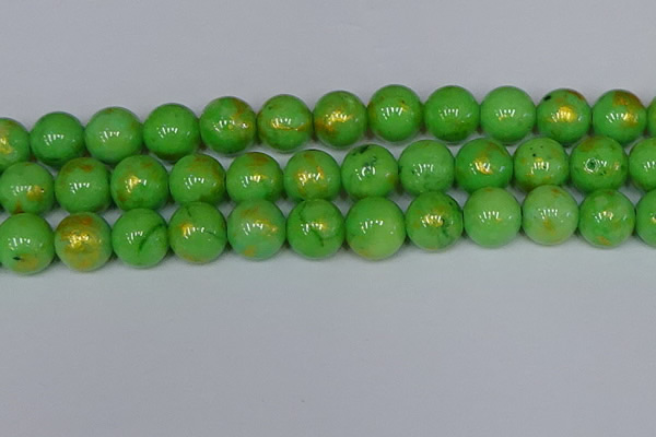 CMJ979 15.5 inches 12mm round Mashan jade beads wholesale