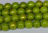 CMJ985 15.5 inches 4mm round Mashan jade beads wholesale
