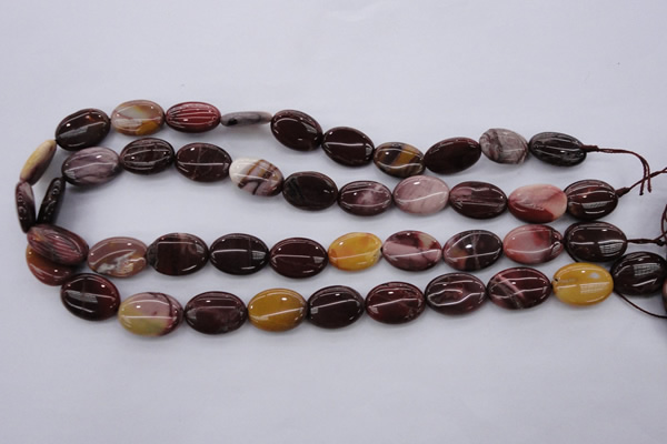 CMK141 15.5 inches 13*18mm oval mookaite beads wholesale
