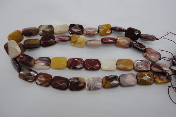 CMK152 15.5 inches 15*20mm faceted rectangle mookaite beads wholesale