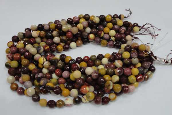 CMK17 15.5 inches 10mm faceted round mookaite beads wholesale