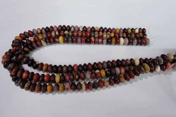 CMK221 15.5 inches 6*10mm rondelle mookaite gemstone beads