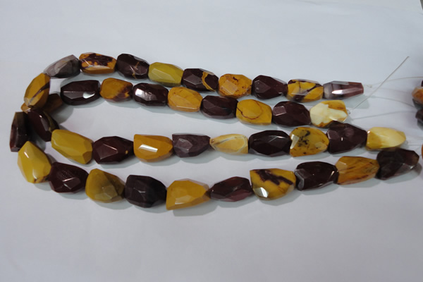 CMK234 15.5 inches 15*20mm faceted nuggets mookaite gemstone beads