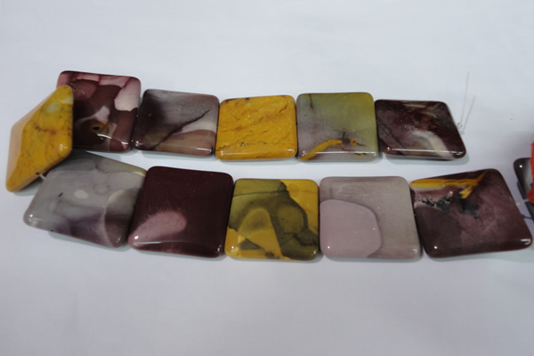 CMK276 15.5 inches 40*40mm square mookaite gemstone beads