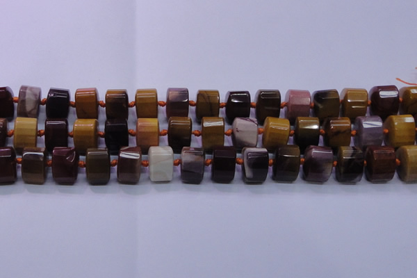 CMK290 15.5 inches 11*15*15mm faceted triangle mookaite beads