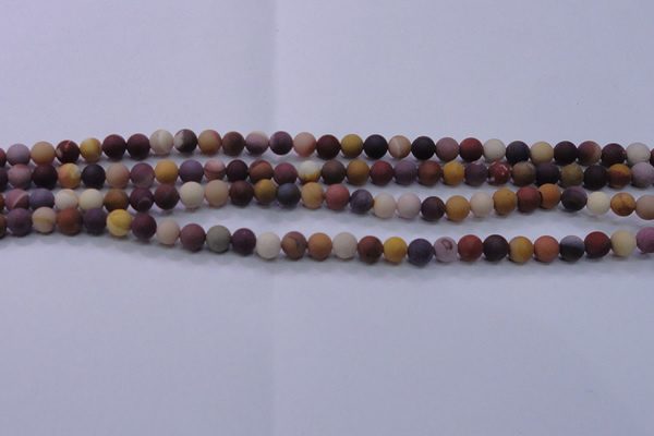 CMK291 15.5 inches 6mm round matte mookaite beads wholesale
