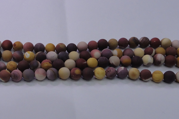 CMK294 15.5 inches 12mm round matte mookaite beads wholesale
