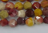 CMK324 15.5 inches 6mm faceted nuggets mookaite gemstone beads