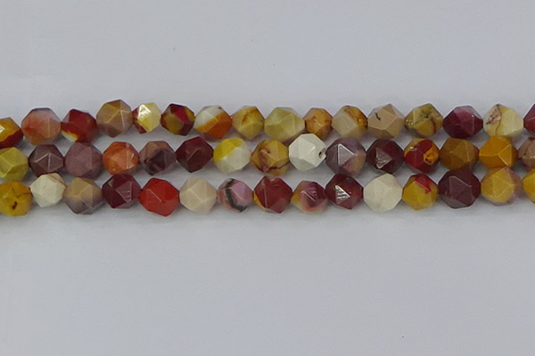 CMK327 15.5 inches 12mm faceted nuggets mookaite gemstone beads