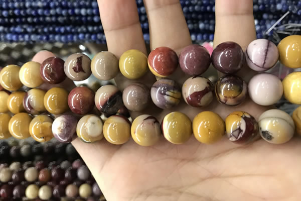 CMK334 15.5 inches 12mm round mookaite beads wholesale