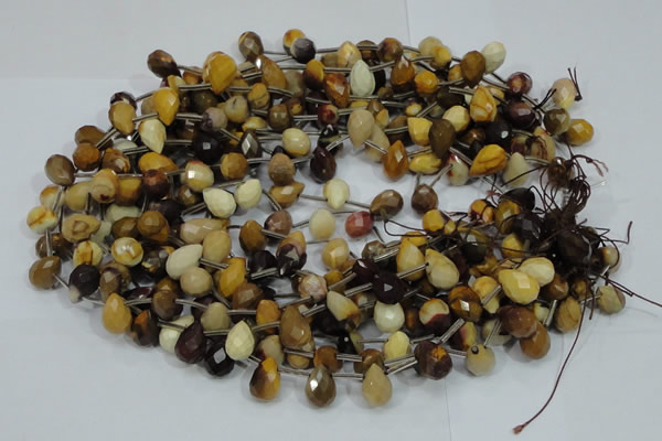 CMK34 15.5 inches 10*15mm faceted teardrop mookaite beads wholesale