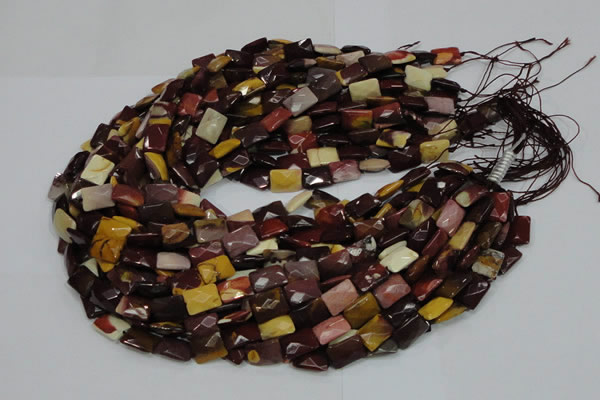 CMK38 15.5 inches 13*18mm faceted rectangle mookaite beads wholesale