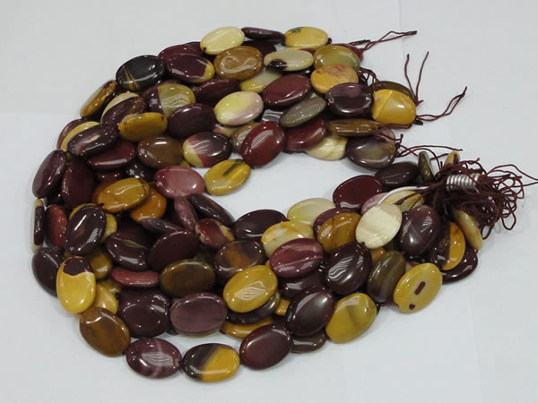 CMK75 15.5 inches 18*25mm oval mookaite gemstone beads wholesale