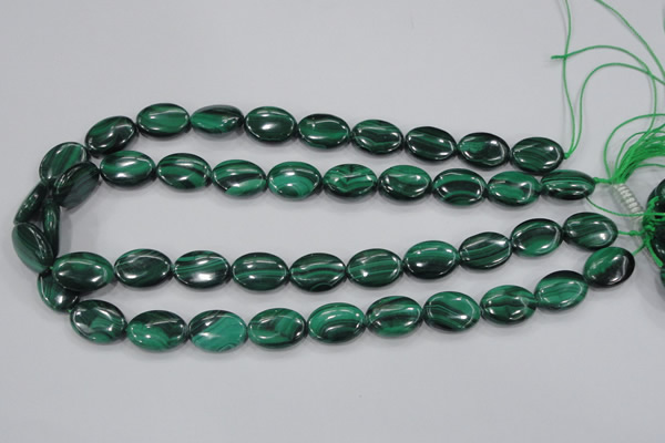 CMN103 15.5 inches 12*16mm oval natural malachite beads wholesale