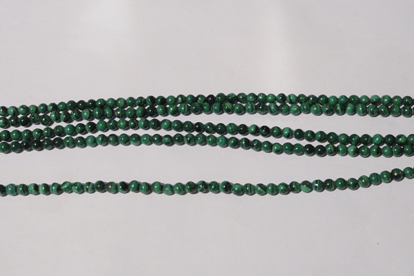 CMN202 15.5 inches 4mm round natural malachite beads wholesale