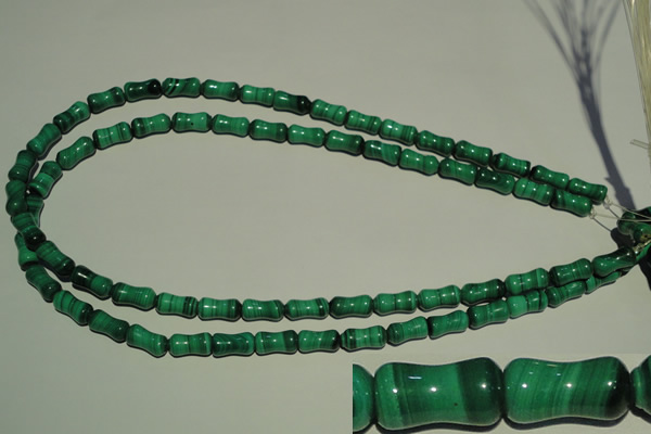 CMN233 15.5 inches 6*12mm bone natural malachite beads wholesale