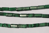 CMN240 15.5 inches 4*8mm faceted tube natural malachite beads