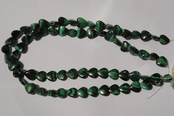 CMN258 15.5 inches 12*12mm heart natural malachite beads wholesale