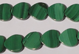 CMN263 15.5 inches 12*12mm heart natural malachite beads wholesale