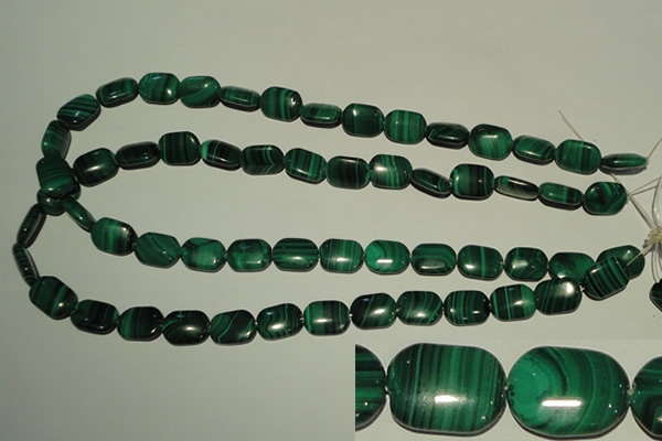 CMN304 15.5 inches 10*14mm rectangle natural malachite beads wholesale