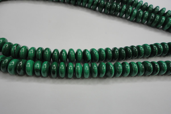 CMN401 15.5 inches 5*8mm rondelle natural malachite beads wholesale