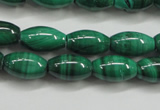 CMN418 15.5 inches 4*6mm rice natural malachite beads wholesale