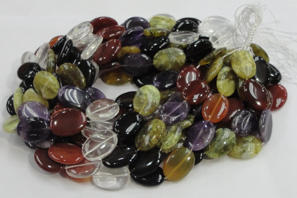 CMQ06 15.5 inches 18*25mm oval multicolor quartz beads wholesale