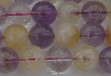 CMQ313 15.5 inches 10mm round citrine & amethyst beads wholesale