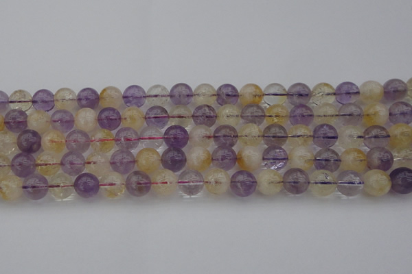 CMQ313 15.5 inches 10mm round citrine & amethyst beads wholesale
