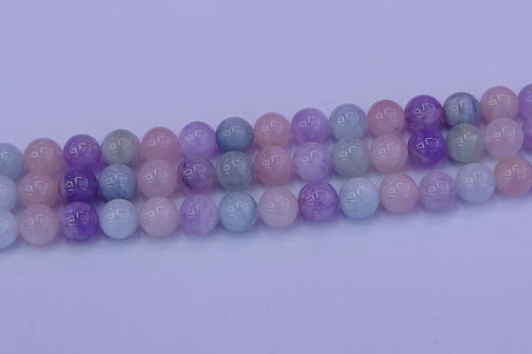 CMQ354 15.5 inches 12mm round mixed quartz beads wholesale