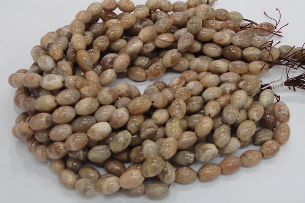 CMS07 15.5 inches 10*14mm rice moonstone gemstone beads wholesale