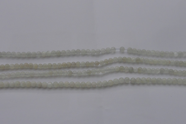 CMS1050 15.5 inches 4mm round grey moonstone beads wholesale
