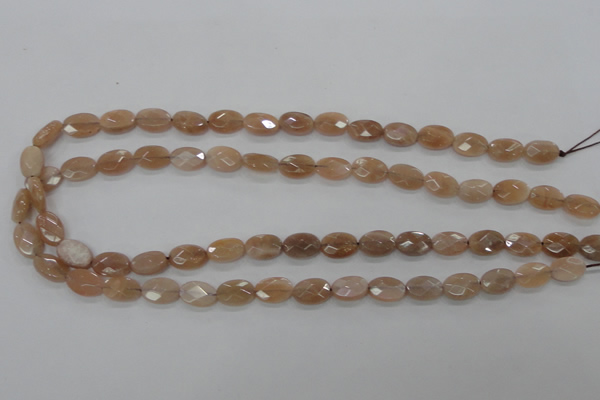 CMS107 15.5 inches 8*12mm faceted oval moonstone gemstone beads