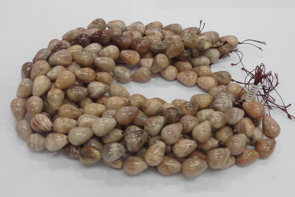 CMS11 15.5 inches 14*18mm teardrop moonstone gemstone beads wholesale