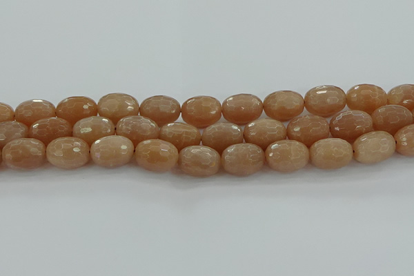 CMS1101 15.5 inches 13*18mm faceted rice moonstone gemstone beads