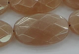 CMS1110 15.5 inches 20*30mm faceted oval moonstone gemstone beads