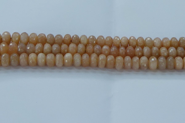 CMS1172 15.5 inches 6*10mm faceted rondelle moonstone beads