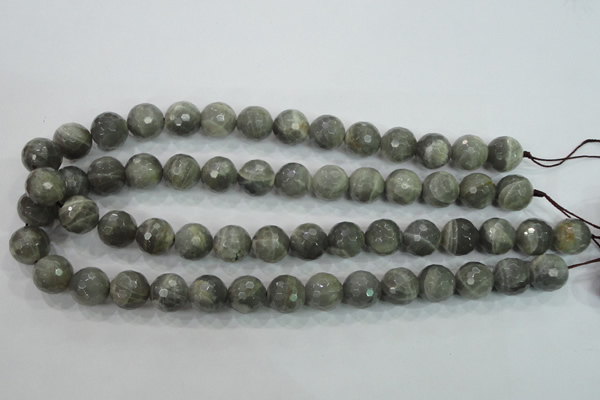 CMS126 15.5 inches 14mm faceted round moonstone gemstone beads