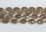 CMS1345 7.5 inches 13*18mm faceted oval moonstone beads