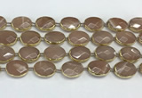 CMS1346 7.5 inches 15*20mm faceted oval moonstone beads