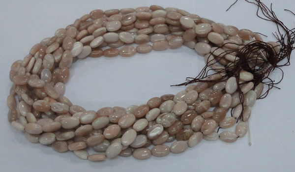CMS14 15.5 inches 8*12mm oval moonstone gemstone beads wholesale
