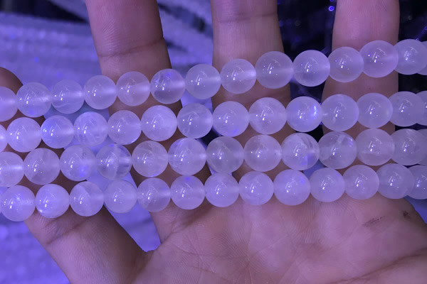 CMS1411 15.5 inches 10mm round white moonstone gemstone beads