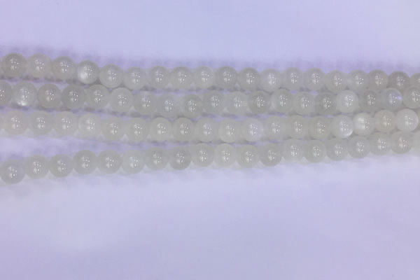 CMS1486 15.5 inches 6mm round white moonstone beads wholesale