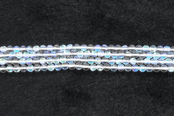 CMS1501 15.5 inches 6mm round synthetic moonstone beads wholesale