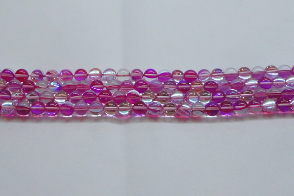 CMS1541 15.5 inches 6mm round synthetic moonstone beads wholesale