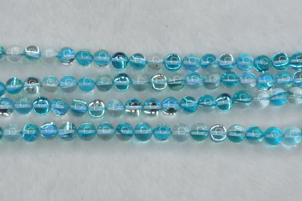 CMS1553 15.5 inches 10mm round synthetic moonstone beads wholesale