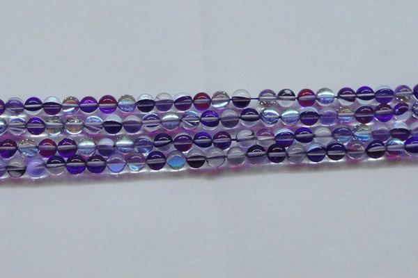 CMS1572 15.5 inches 8mm round synthetic moonstone beads wholesale